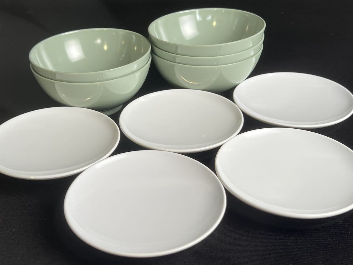 5客セット◆60年代 オールドノリタケ メラミンウェア グロリア 蓋付き汁碗 お椀 蓋物 Noritake Gloria 昭和レトロ 当時◆兵庫県姫路市発 C3_画像4