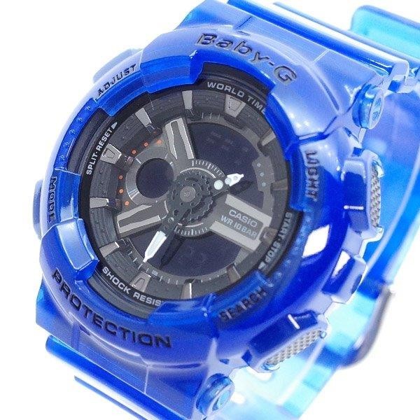 新品未使用品 カシオ ベビーG レディース BA-110CR-2A 腕時計ブラック ブルー//00034757