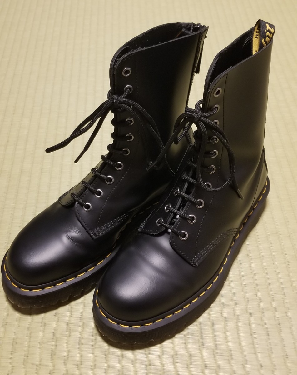 何でも揃う Dr.Martens 1490 10ホールブーツ W/ZIP BEX UK8