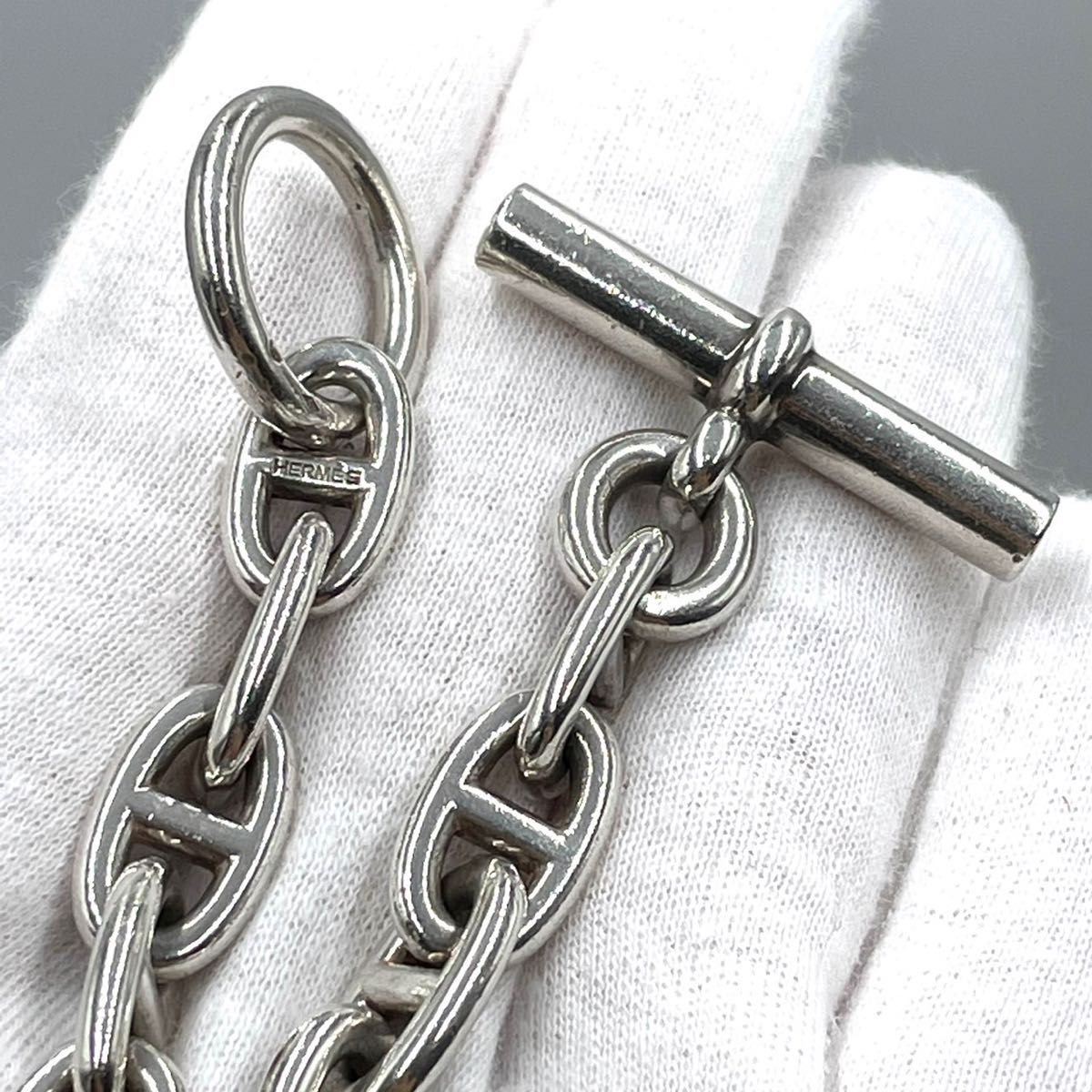 エルメス シェーヌダンクル ブレスレット MM19コマ【美品】男女 エルメス シェーヌダンクル ブレスレット MM19コマ【美品】男女