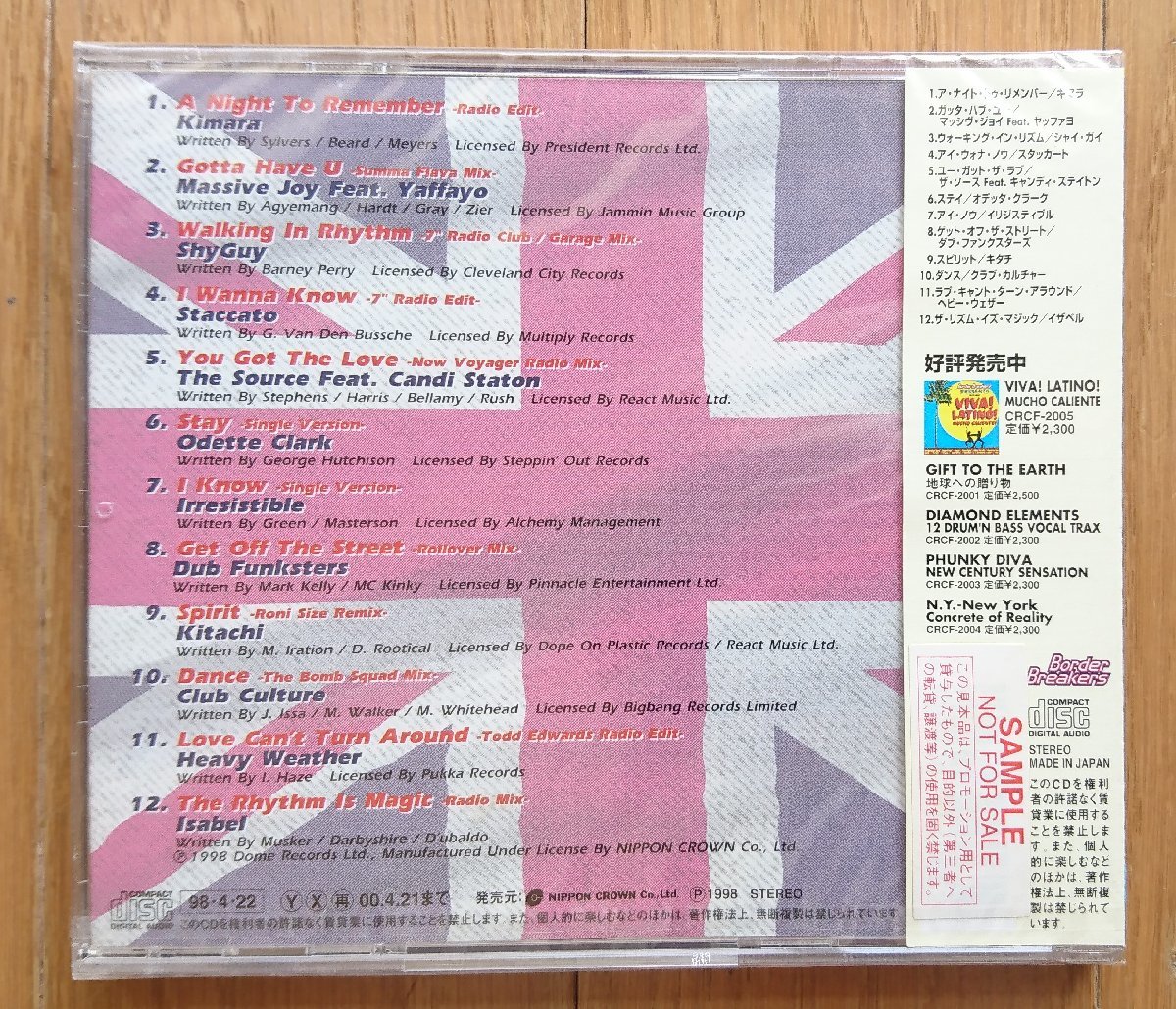 【CD・サンプル盤】ブリッツ・ニュー・ライン -Brits New Line- CRCF-2006 ※未開封です_画像2