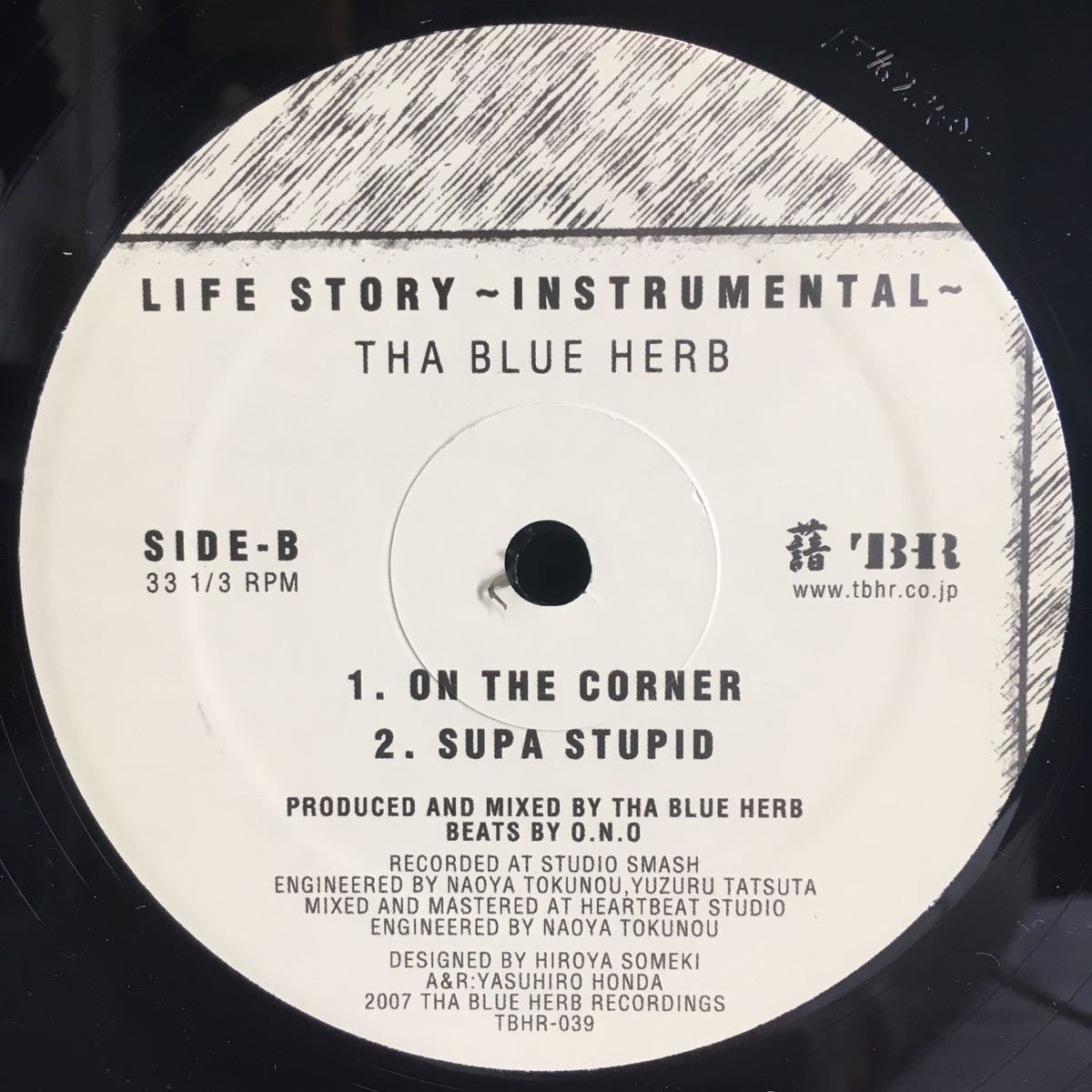 美盤 3LP / THA BLUE HERB (ザ・ブルー・ハーブ) - LIFE STORY -INSTRUMENTAL- / 日本語ラップ アングラ HIPHOP RAP / O.N.O /の画像4