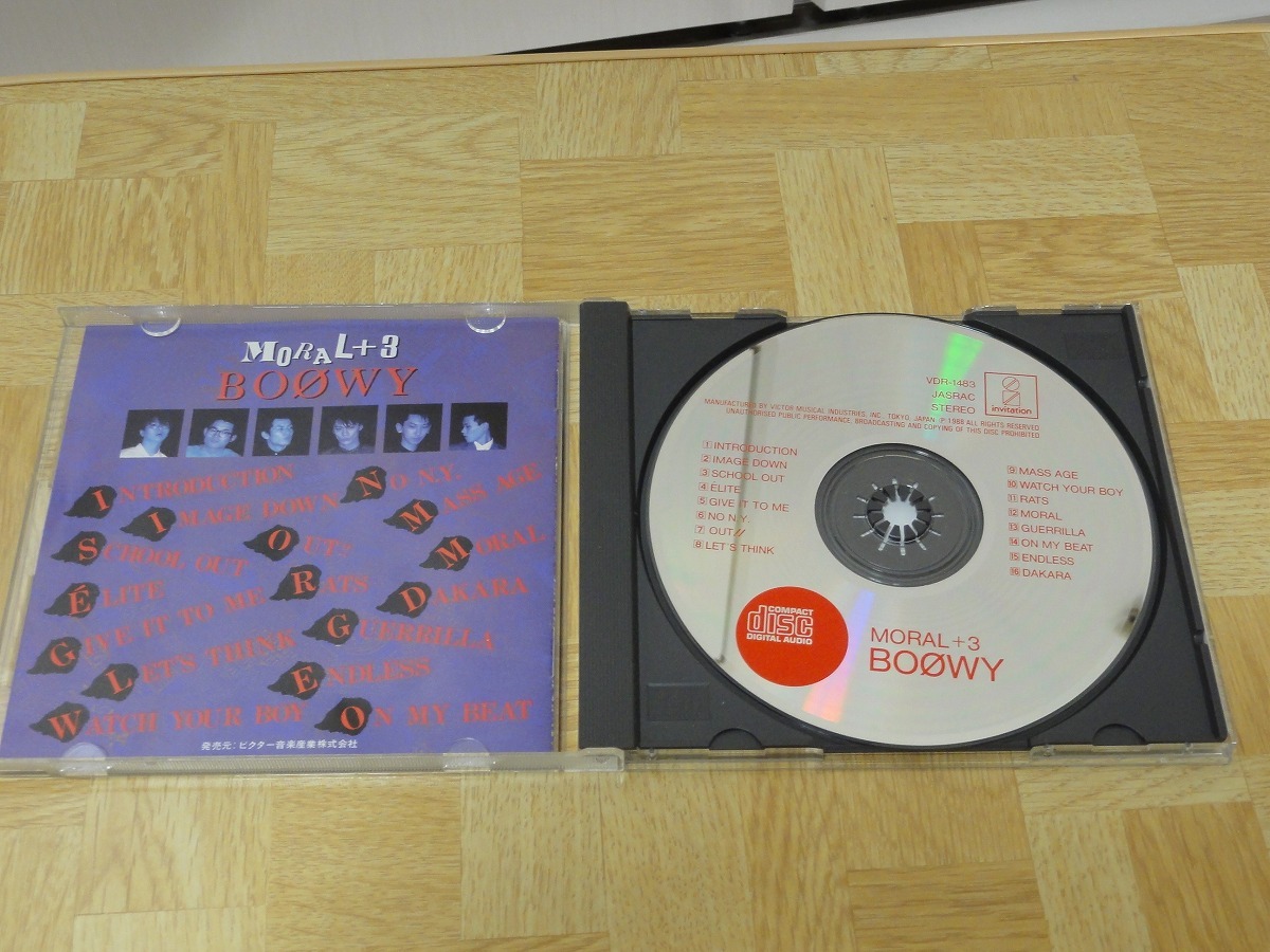 ★BOOWY/MORAL+3 CD盤面きれい 送料185円 まとめ可 の画像2