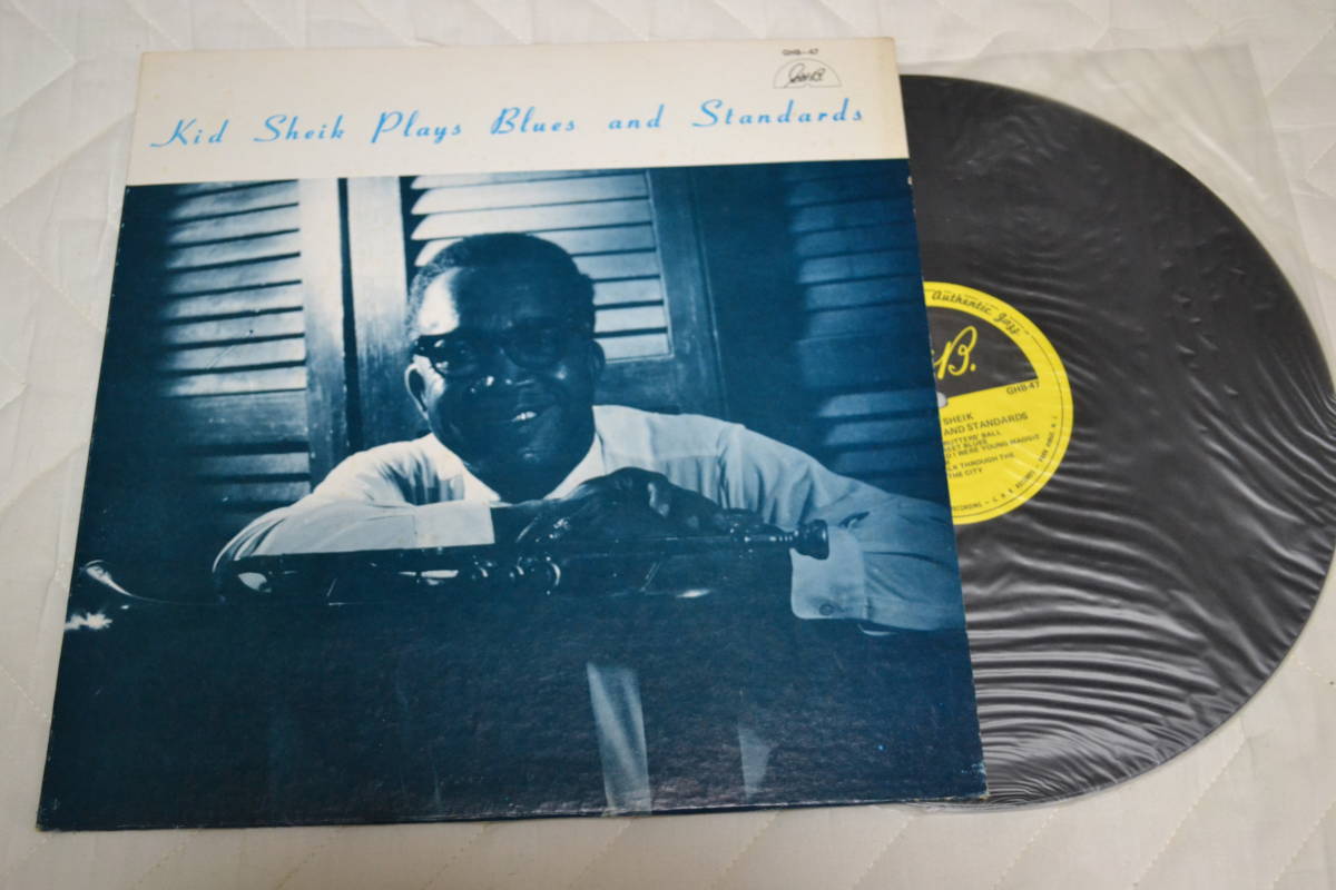 12(LP) KID SHEIK Plays Blues and Standards USオリジナル　概ね美品 ディキシー系オールドジャズ_画像1