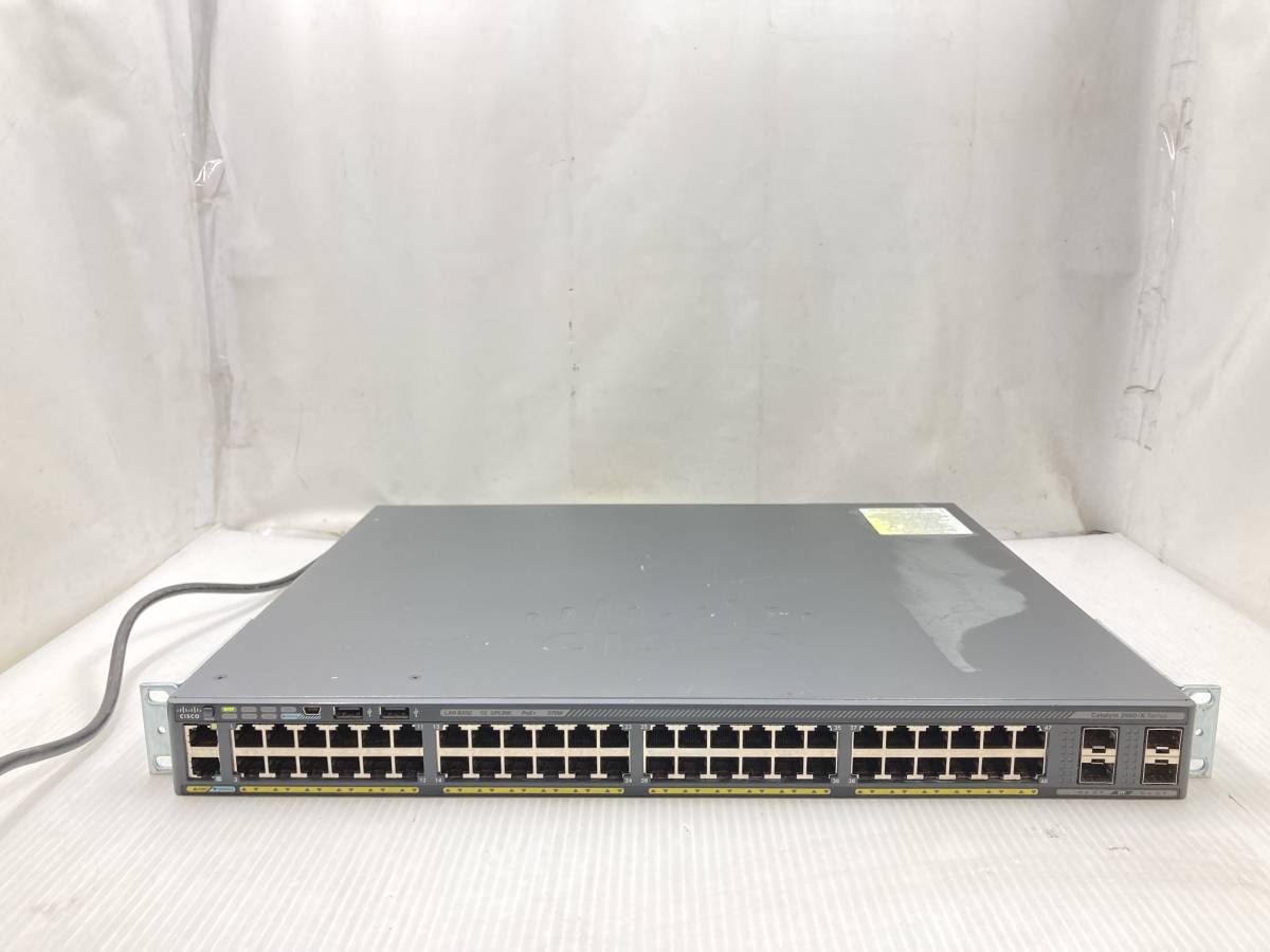 ブランドのギフト ○Cisco V06 初期化済み 中古品 WS-C2960X-48LPS-L