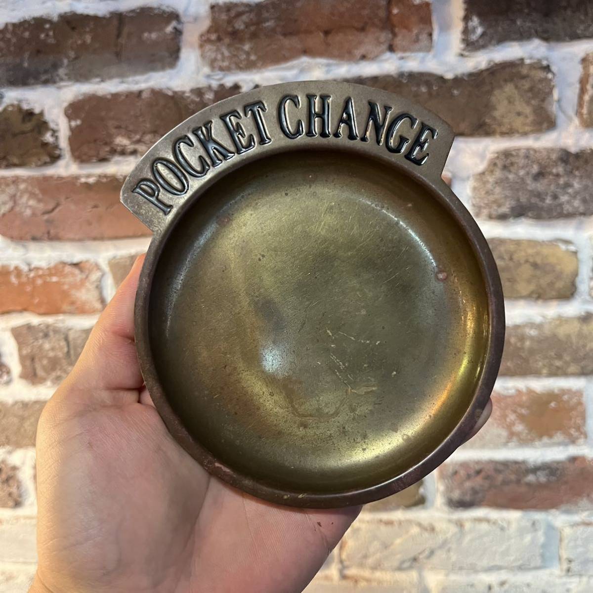 vintage】ポケットチェンジ 真鍮 トレイ antique 店舗什器