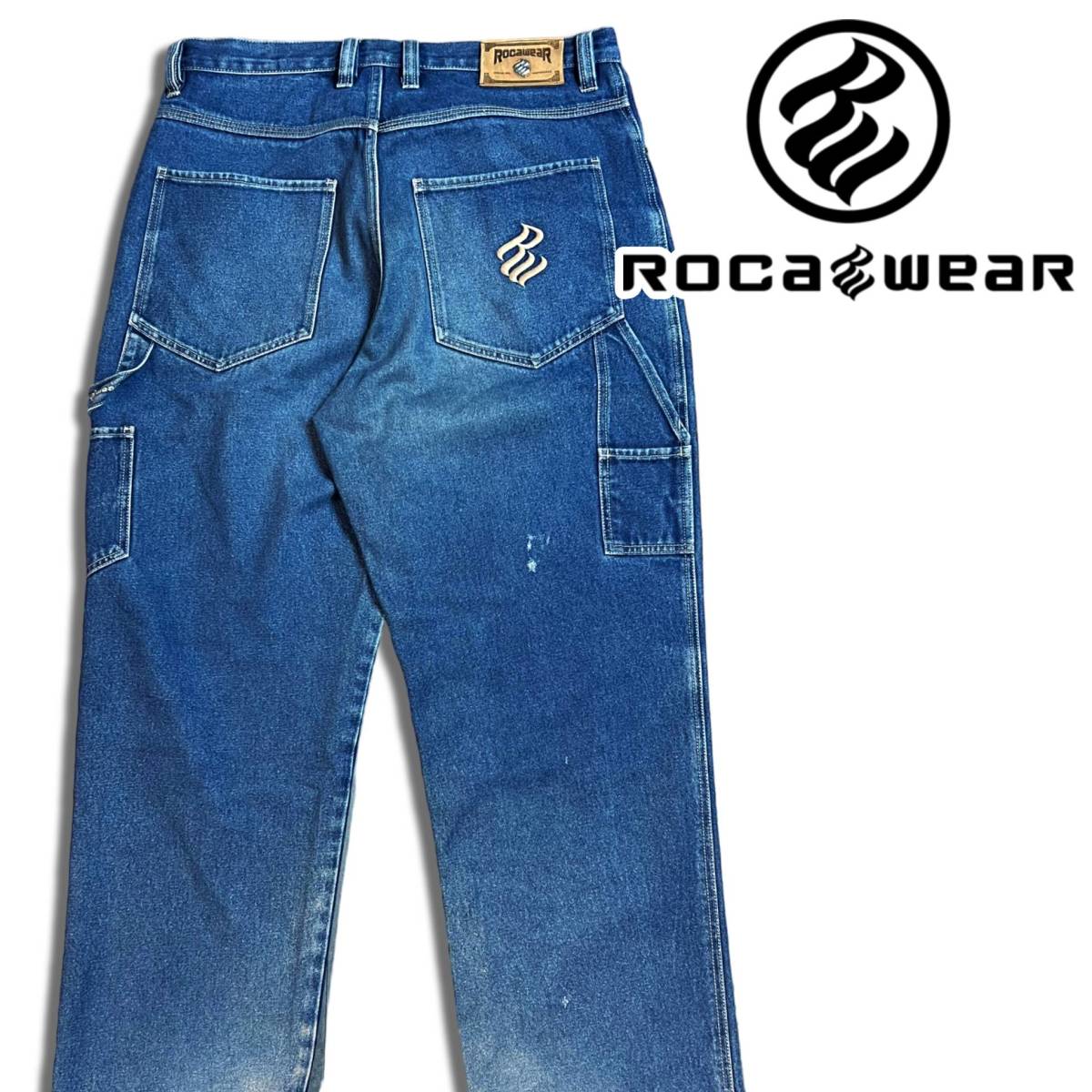 WEB限定 【美品】ROCA WEAR デニムジャケット HIPHOP ビッグサイズ