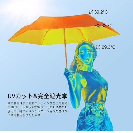 日傘 折りたたみ傘 コンパクト【2023新型 uvカット多層生地】