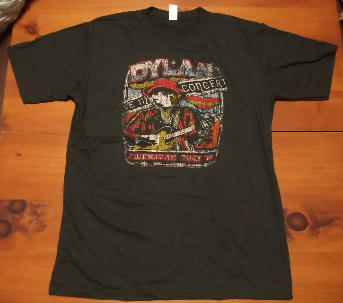 XXL(2XL) 新品【Bob Dylan】ボブディラン Tour 1978 Vintage Style 両面 プリント Tシャツ // ロックTシャツ バンドTシャツ_画像1