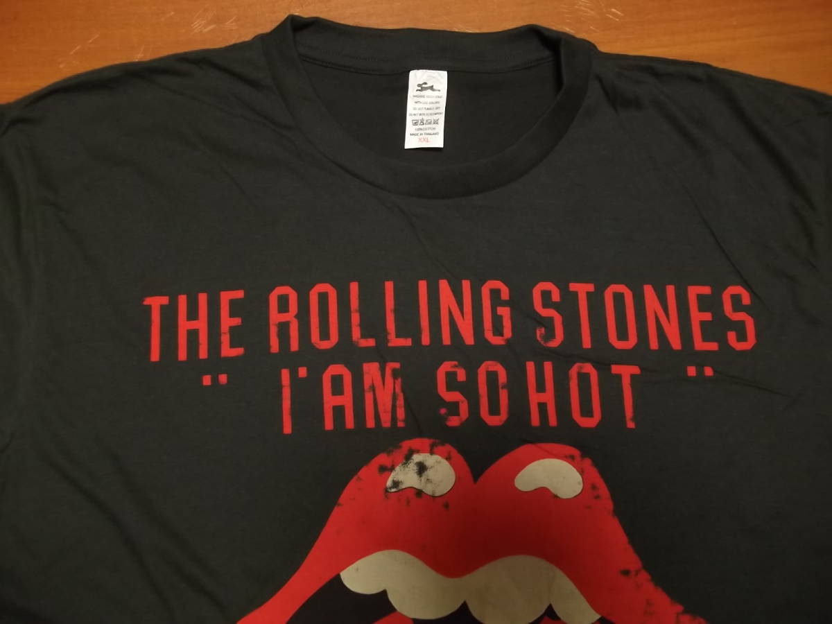 XXL 新品 【Rolling Stones】ローリングストーンズ I'am So Hot Vintage Style プリント Tシャツ // ミックジャガー ロックTシャツ バンドの画像3