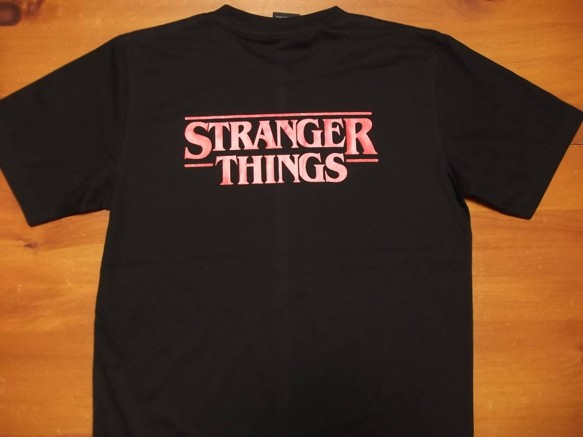 新品 【Stranger Things】ストレンジャーシングス Friends Don’t Lie プリント Tシャツ 黒 L // SF ドラマ ホラー ダスティン マイク_画像3