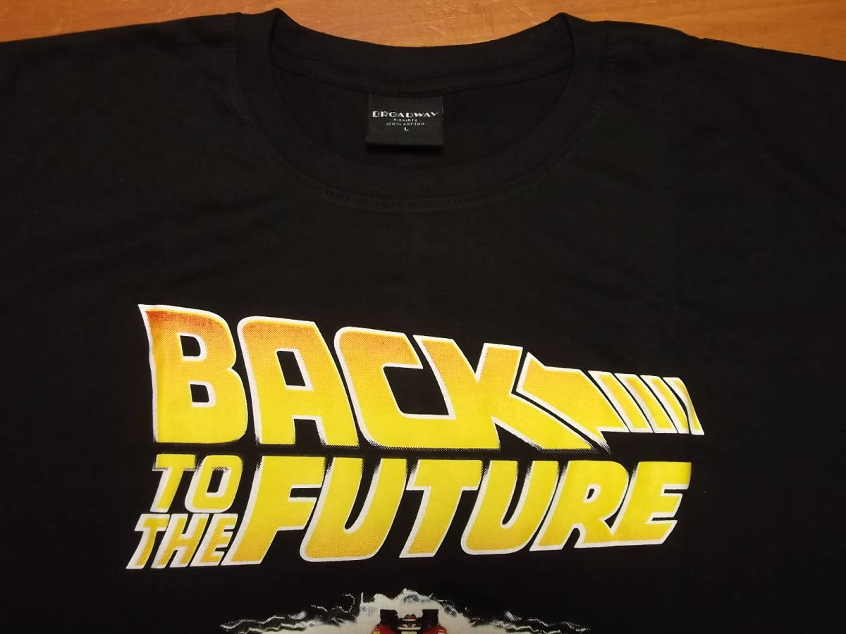 新品 【Back To The Future】 映画 バックトゥザフューチャー プリント Tシャツ L // ムービーTシャツ 映画Tシャツ マイケルJフォックス_画像3