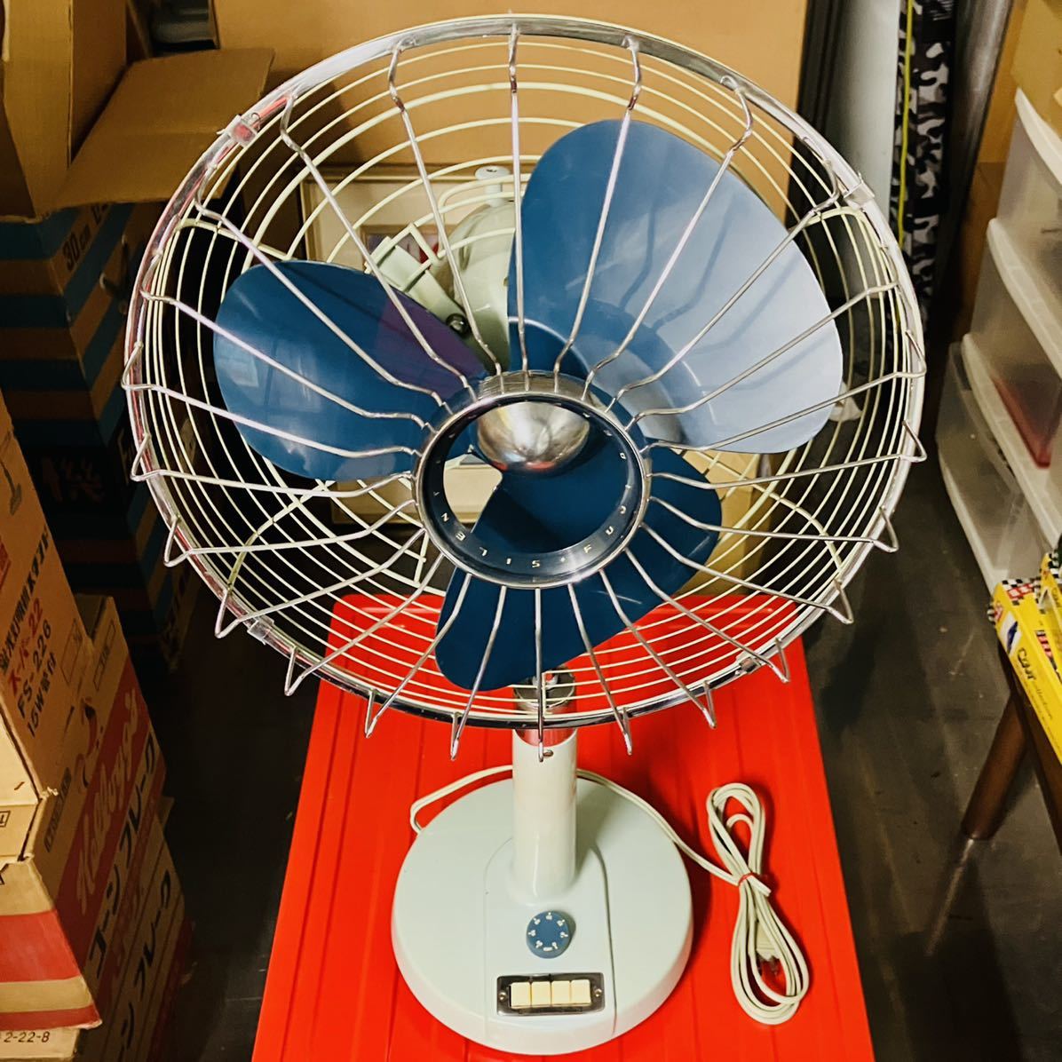 富士電機 サイレントファン 扇風機30㎝ デラックス扇 昭和レトロ