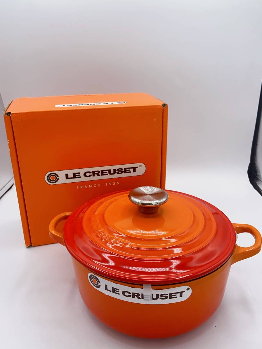 N31192 未使用LE CREUSET ル・クルーゼココットロンド20cm 両手鍋美品