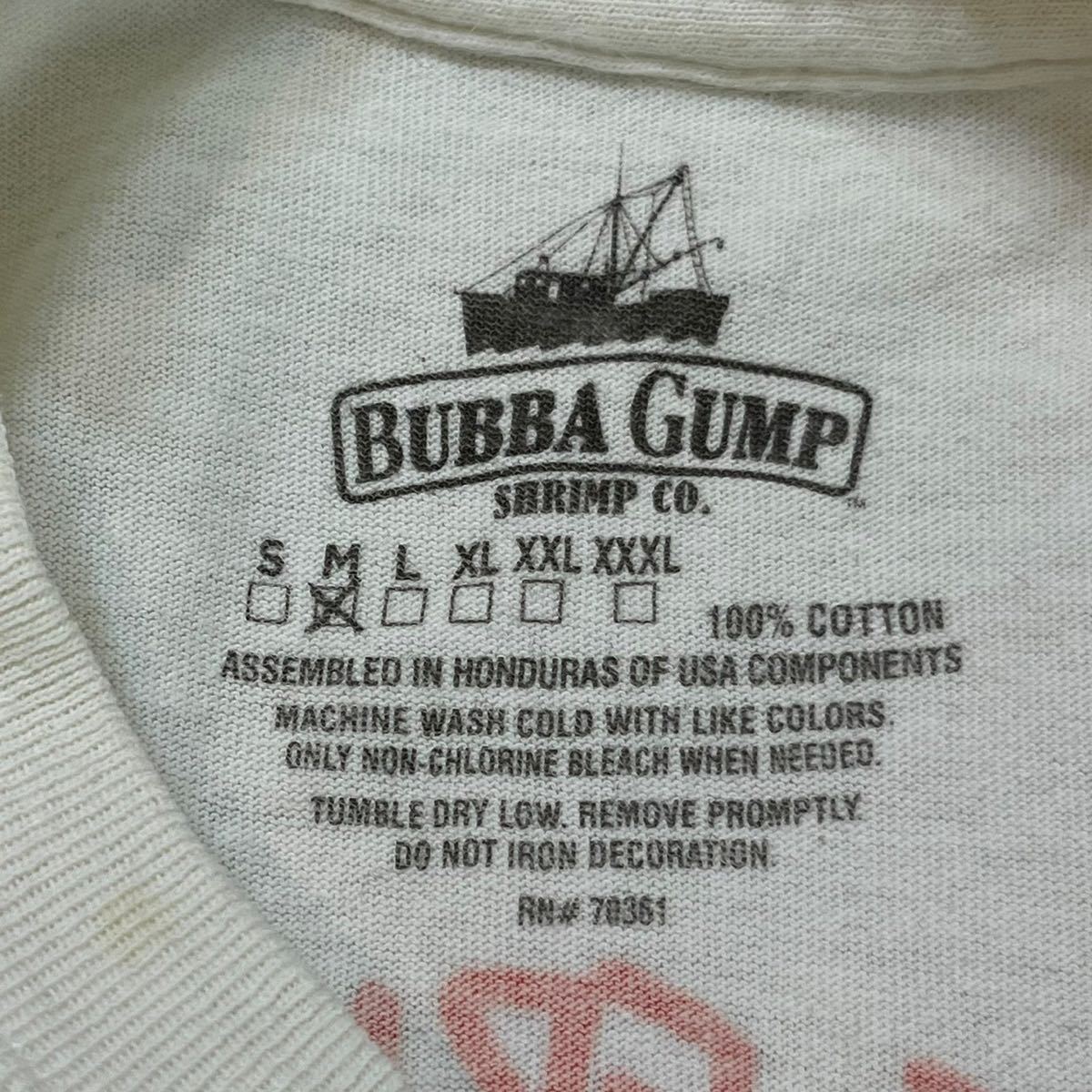 最も完璧な GUMP FORREST GUMP BUBBA 年代 90 h287 プリント 90s