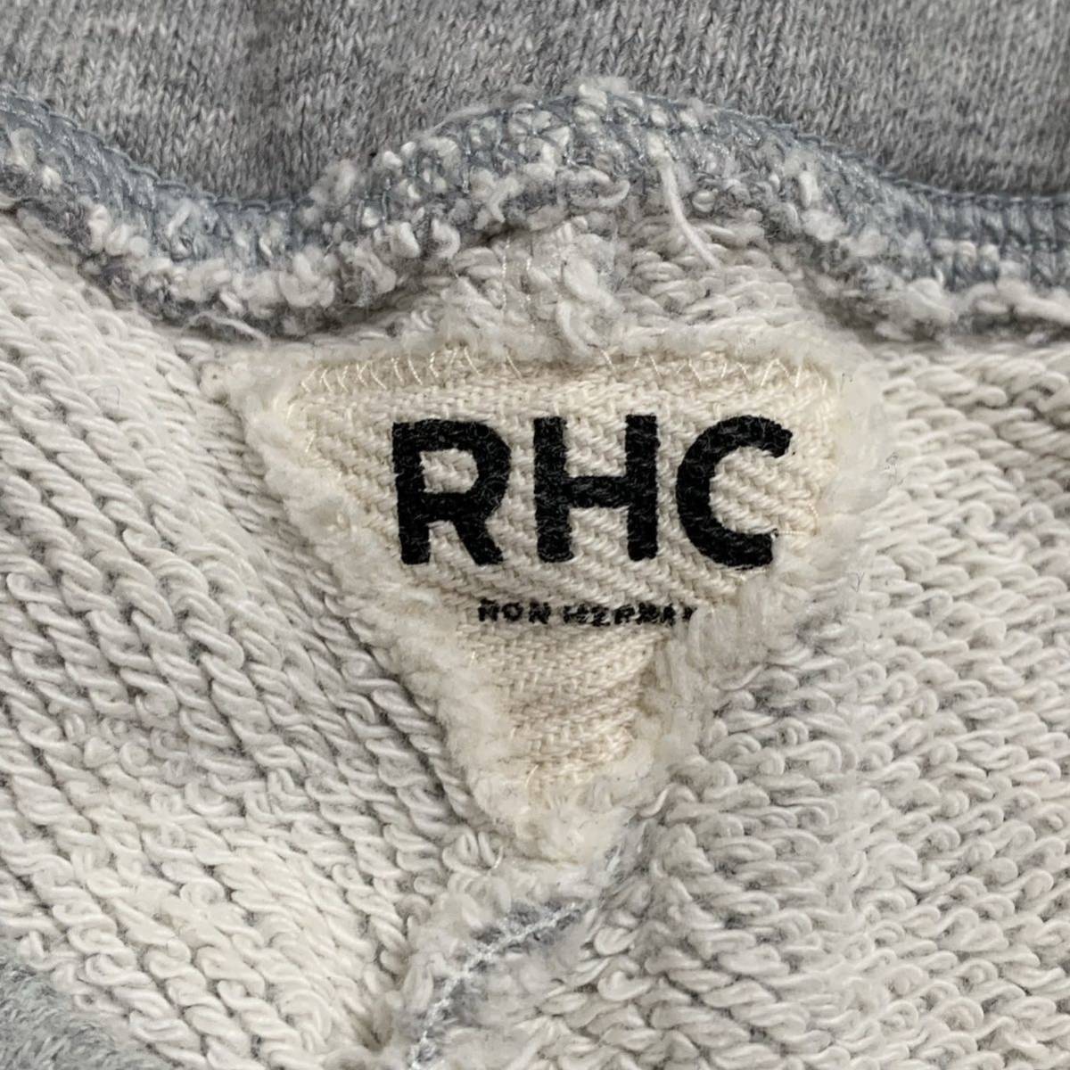 K148 名作 Ron Herman ロンハーマン パイル ロゴ スウェット パンツ S グレー RHC sweat pants logo glay_画像6