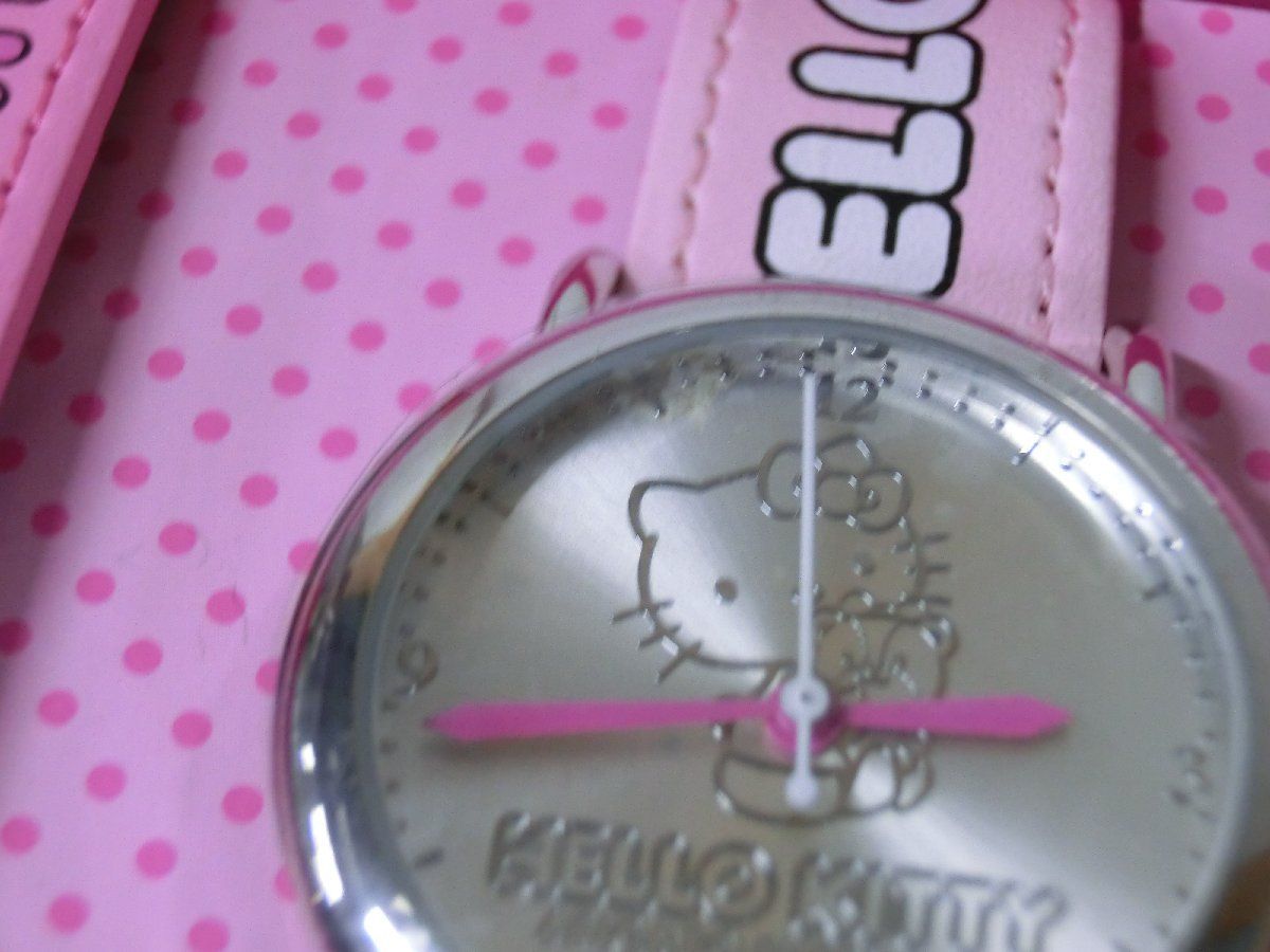  Hello Kitty change belt attaching watch wristwatch unused goods * face 11 when adhesive leak? equipped 