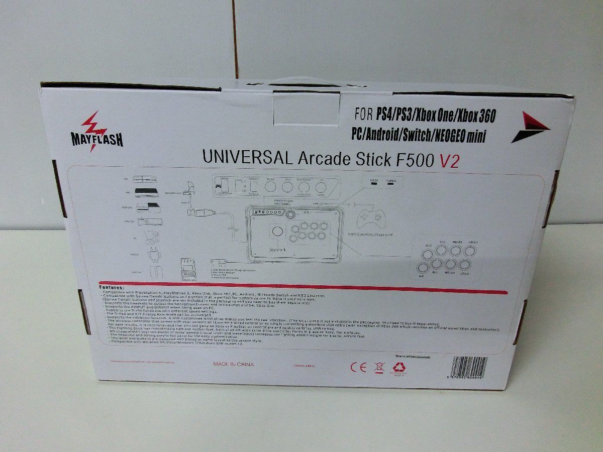 UNIVERSAL Arcade Stick F500 V2 MAYFLASH PS4/XboxOne/PC_画像2