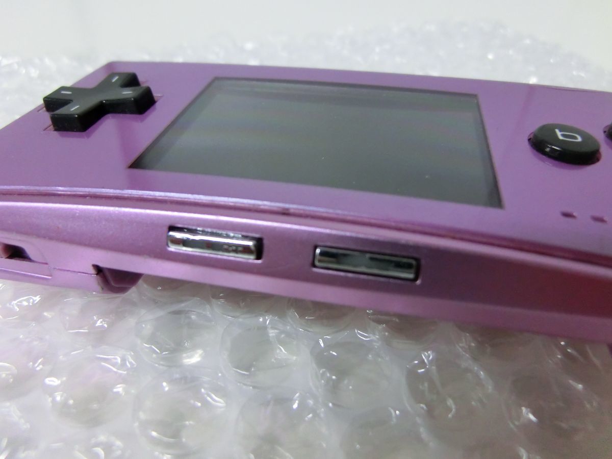 アメリカ通販ファッション 6120円 ゲームボーイミクロ 本体 パープル ※本体のみ・動作確認 本体