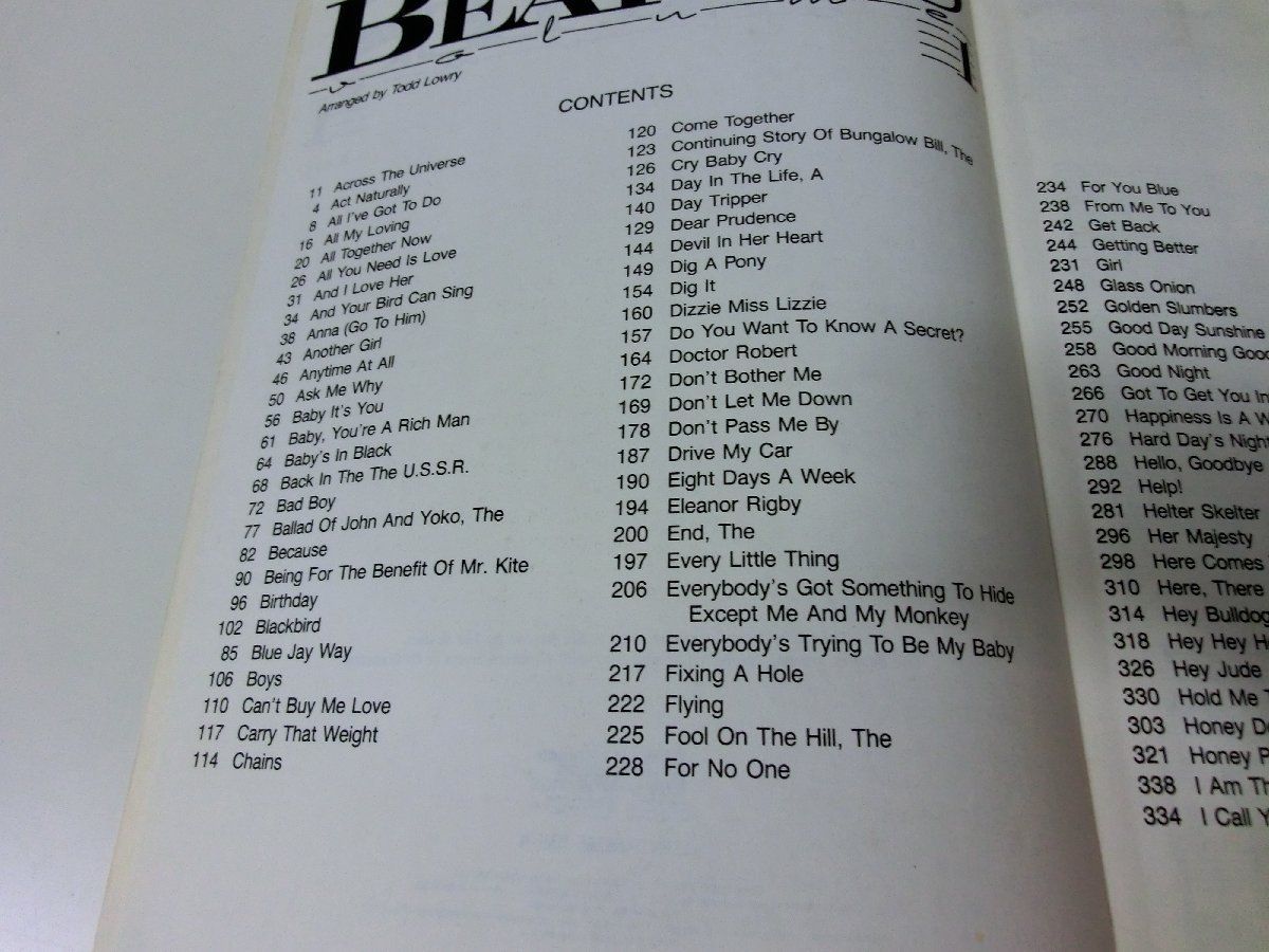 5100円 THE BEATLES ビートルズ全曲集 楽譜 ZEN-ON 1988年初版 5100円 THE BEATLES ビートルズ全曲集 楽譜 ZEN-ON 1988年初版