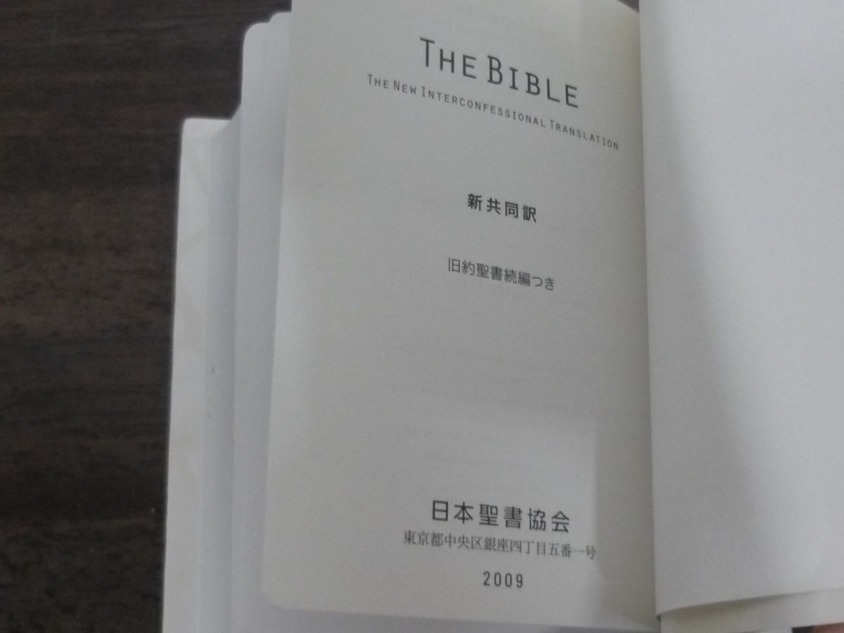 聖書 新共同訳 旧約聖書続編つき　バイブルキューブ　茶　函なし_画像4