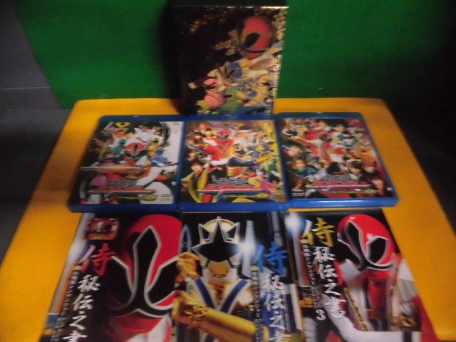  Blue-ray 3 sheets set ×3 Samurai Squadron Shinkenger Complete Blu-ray first time version BOX attaching all 3 volume set each volume samurai ... paper super Squadron Series 