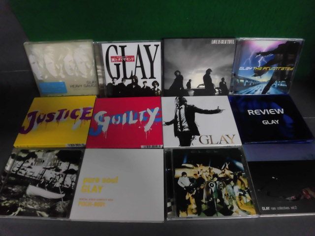 GLAY CD альбом 12 шт. комплект (4 вид DVD есть ) GLAY/ JUSTICE/ GUILTY/ др. 
