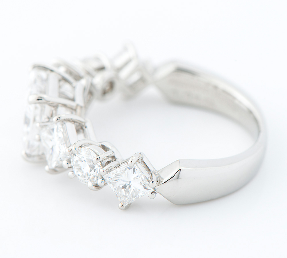  Mikimoto Princess бриллиант 1.13ct бриллиант итого 1.24ct платина 950 10 номер кольцо * кольцо [ б/у ]
