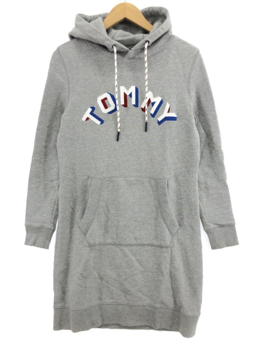 TOMMY HILFIGER トミーヒルフィガー パーカー プルオーバー sizeXS/グレー ◇■ ☆ dhc1 レディース_画像1