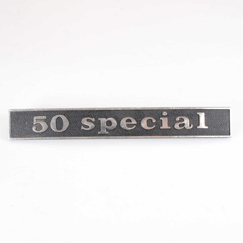 Badge 50 special rear for Vespa S V5B1T V5SA1T V5B3T ベスパ リアバッジ エンブレム_画像1