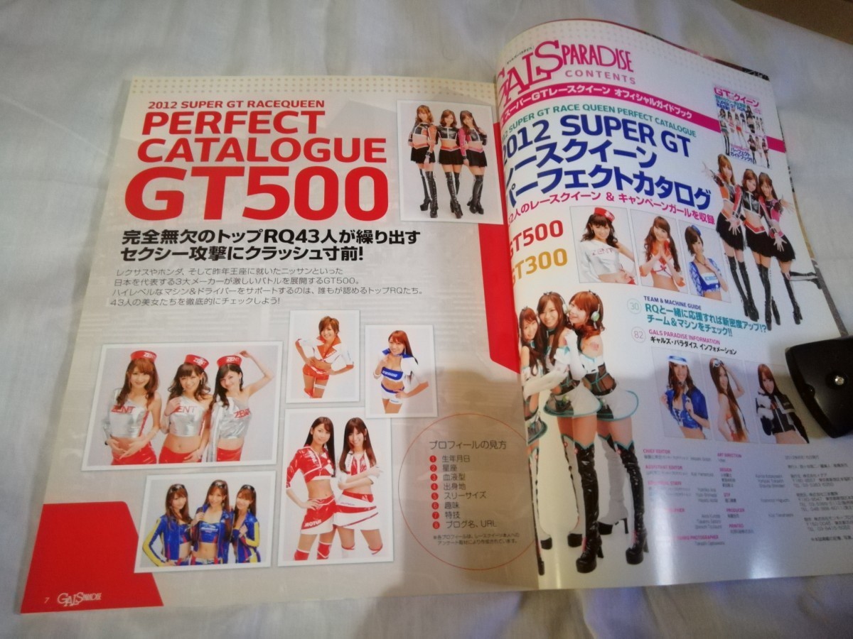 ギャルズパラダイス 2012 スーパーGTレースクィーン オフィシャルガイドブック ギャルズパラダイス 2012 スーパーGTレースクィーン オフィシャルガイドブック