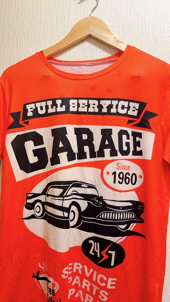 新品★GARAGE★ガレージ★車★1960年クラシックカー★Tシャツ★ユニセックス★L★最終値下げ★他フリマでもセール中★現品限り