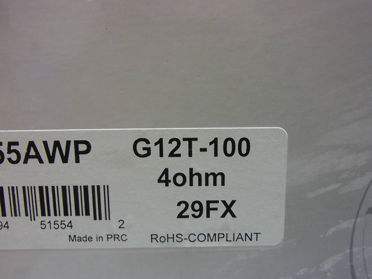 【CELESTION】G12T-100 4Ω　12インチ　ギター用スピーカー／HOT100／セレッション／動作良好☆中古☆美品_画像4