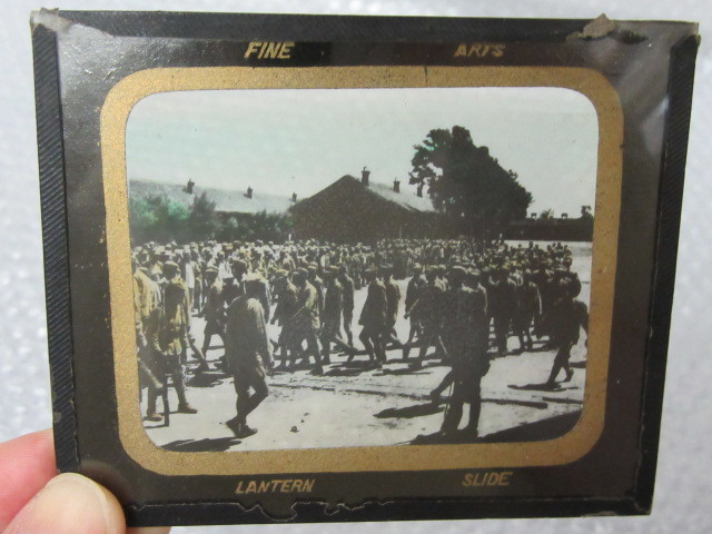  old photograph / glass photograph / glass board / sliding / military uniform man .. set?/ Showa era war middle war after / retro rare rare 