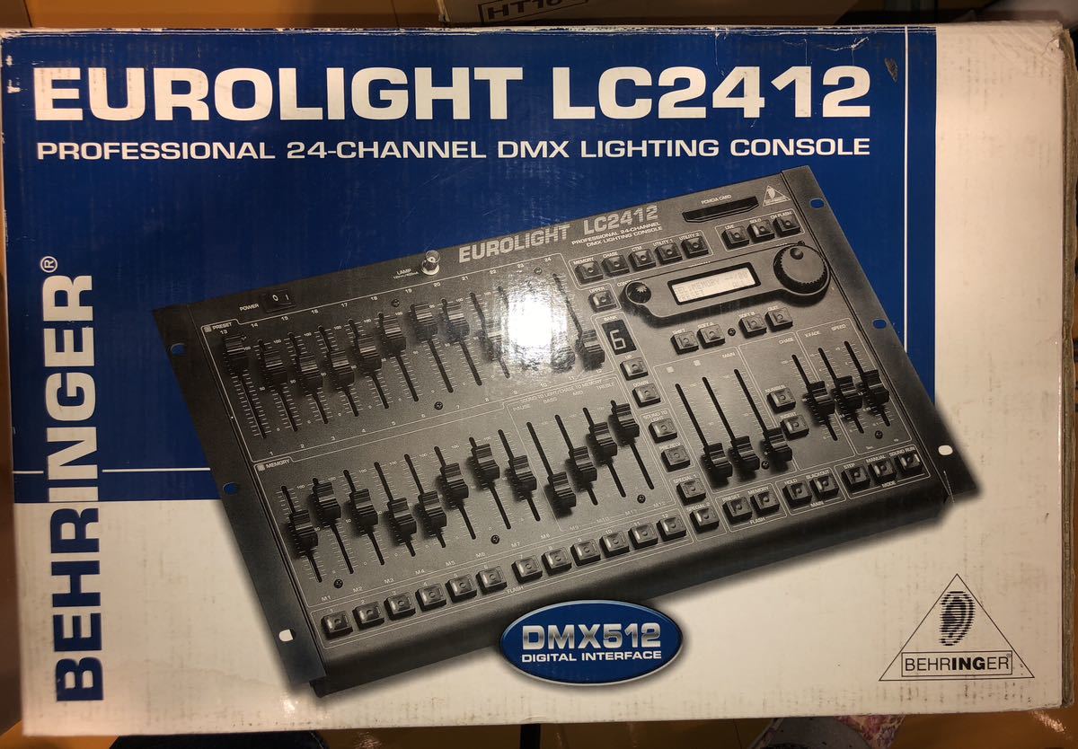 [ Mai шт. освещение ]BEHRINGER( Behringer ) LC2412 Mai шт. освещение DMX512 style свет стол б/у 