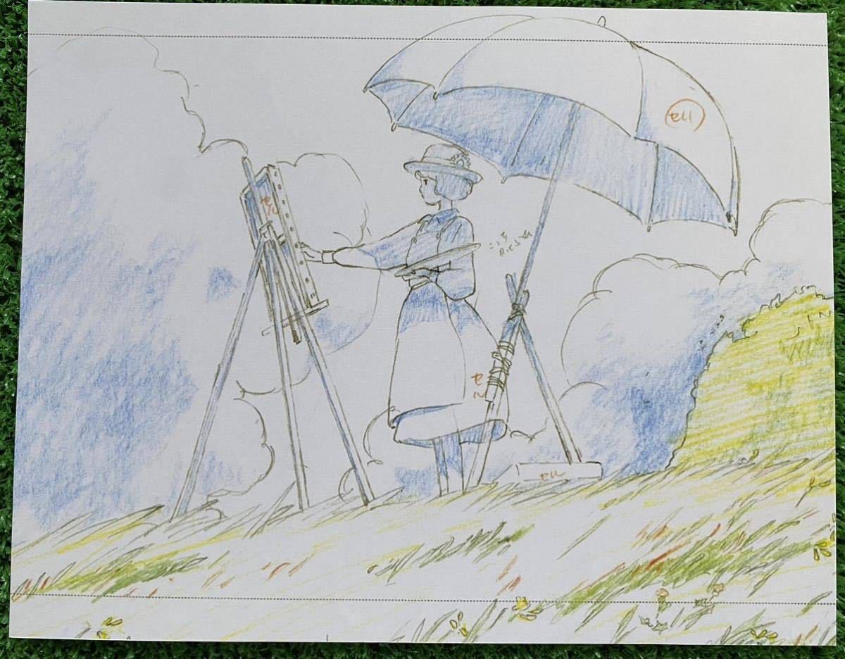 [ очень редкий ] способ ... расположение 2 шт. комплект F порез вытащенный Miyazaki . образ панель осмотр ) цифровая картинка исходная картина постер STUDIO GHIBLI