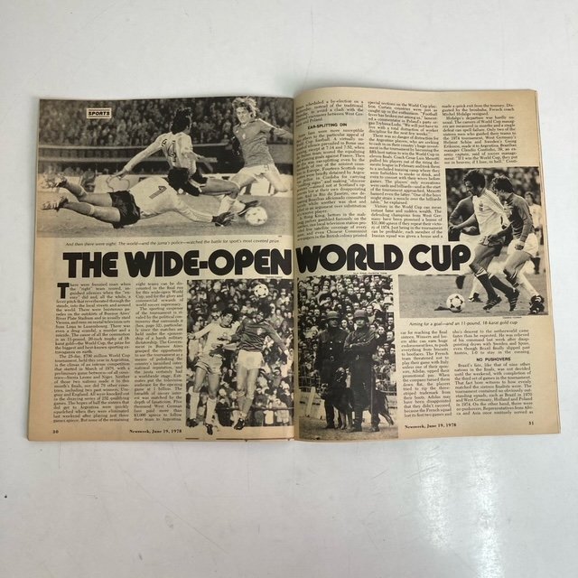 【 Newsweek 1978年 6月19日号 】ニューズウィーク 英語版 サッカー ワールドカップ W杯 当時物 古雑誌 古本 現状品 digjunkmarket_画像7