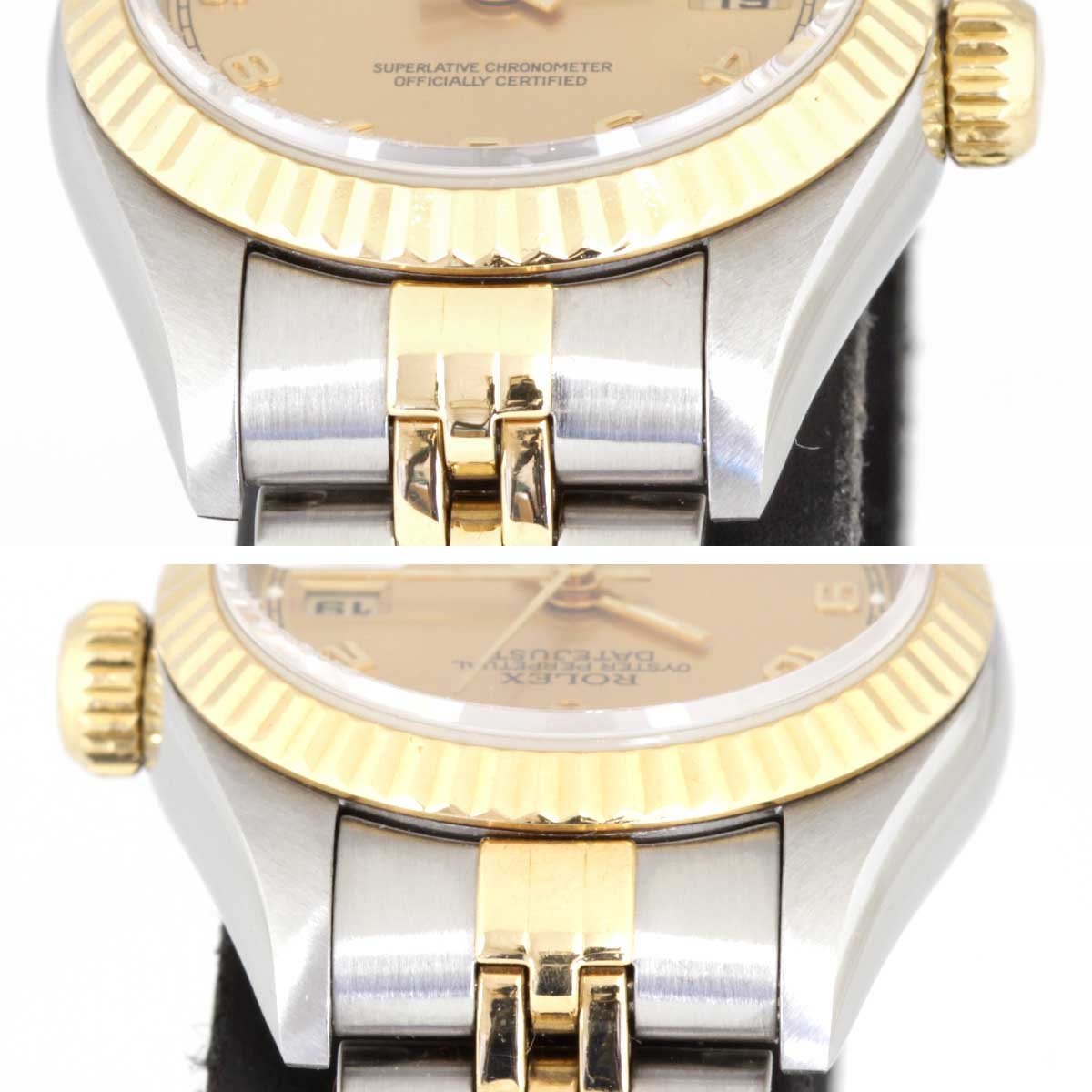 美品『USED』 ROLEX ロレックス オイスターパーペチュアル デイトジャスト 69173 腕時計 自動巻き レディース_画像4