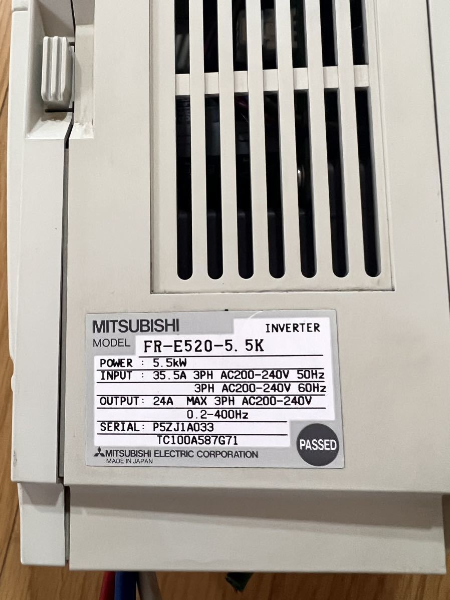 MITSUBISHI 富士電機 インバーター　FR-E520-5.5K 3PH AC200-240V 5.5kw_画像8