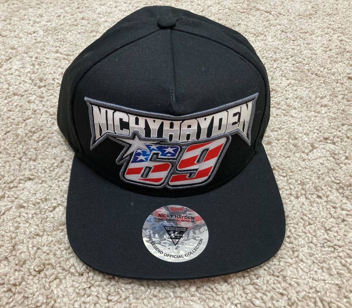 ★送料無(wú)料★Nicky Hayden 69 Cap ニッキー ヘイデン キャップ 帽子 ブラック