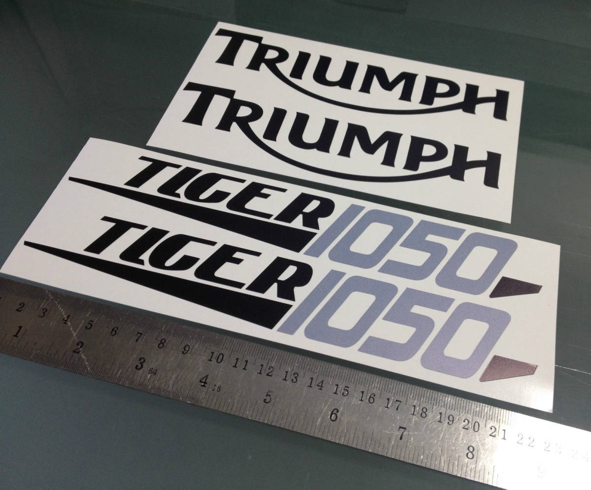 送料無料 Triumph Tiger 1050 Decal Sticker トライアンフ タイガー ステッカー シール デカール 4枚セット_画像1
