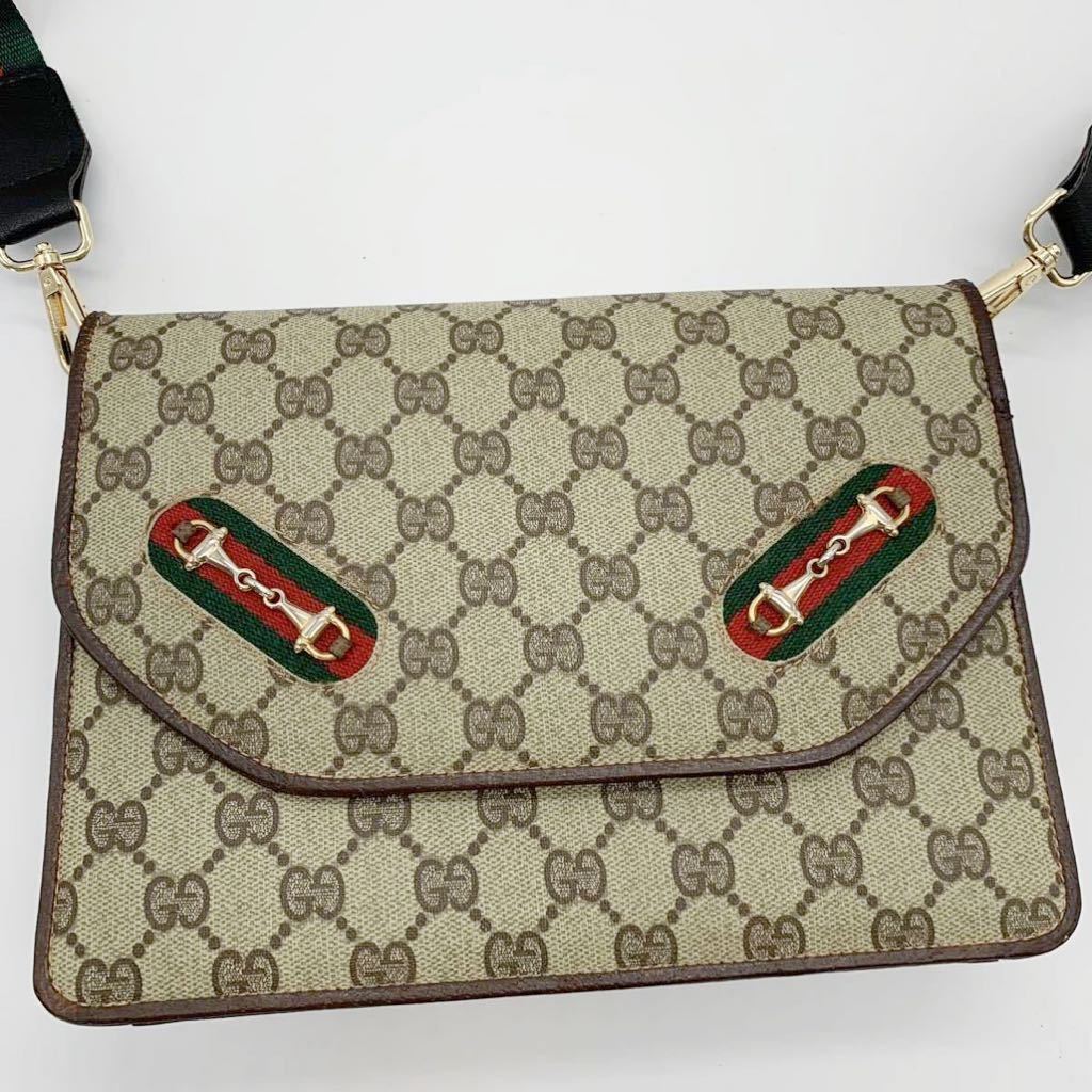 1円 美品 GUCCI オールドグッチ ヴィンテージ シェリーライン GG ロゴ