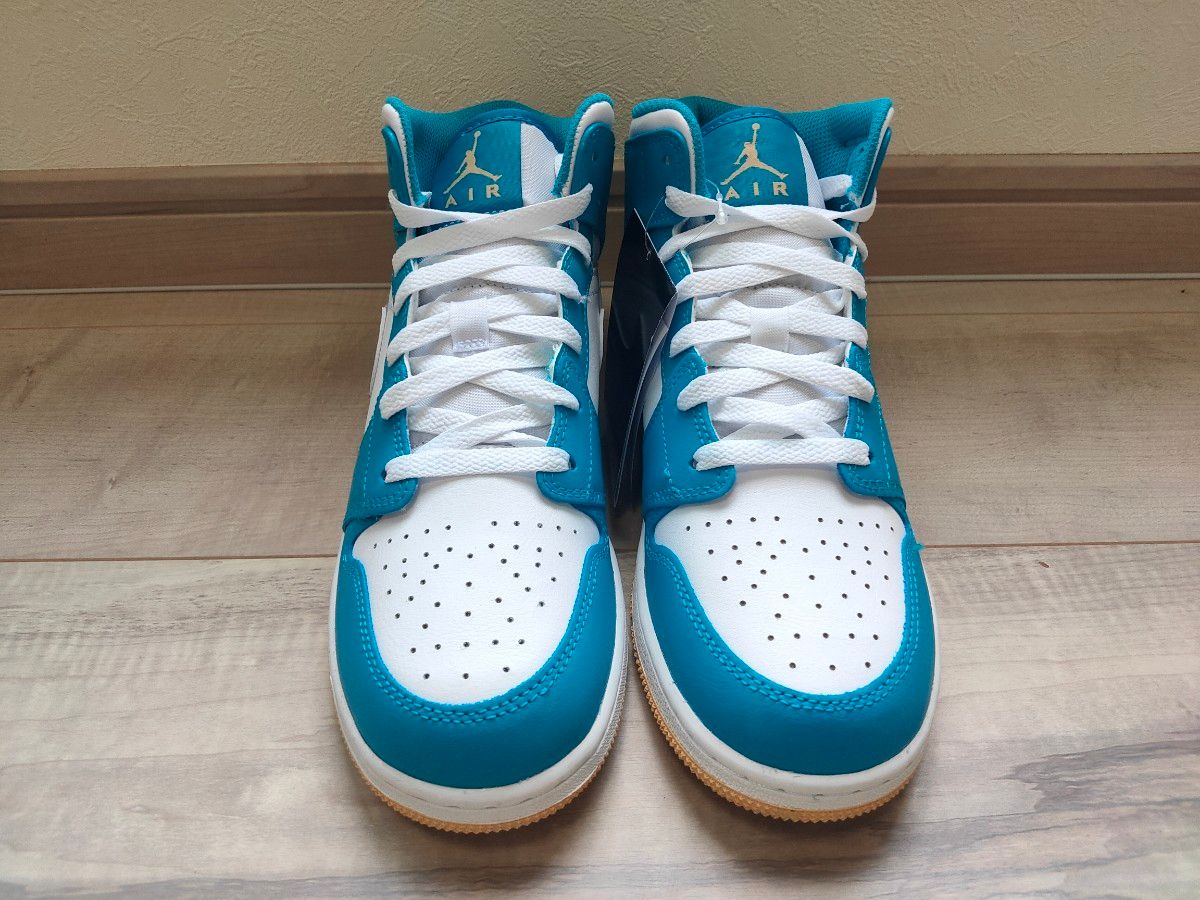 24.5cm NIKE AIR JORDAN 1 MID GS AQUATONE ナイキ エアジョーダン 1 ミッド アクアトーン