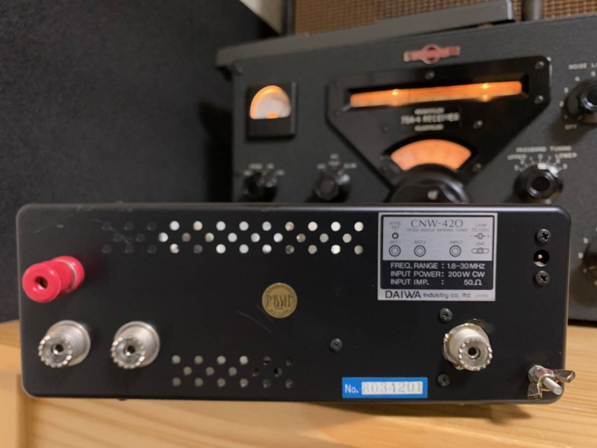 DAIWA CNW-518 アンテナチューナー 1kw 大容量 電源ケーブル Yahoo!オークション - DAIWA CNW-420 200W CW ANTENNA TUNER 1.8