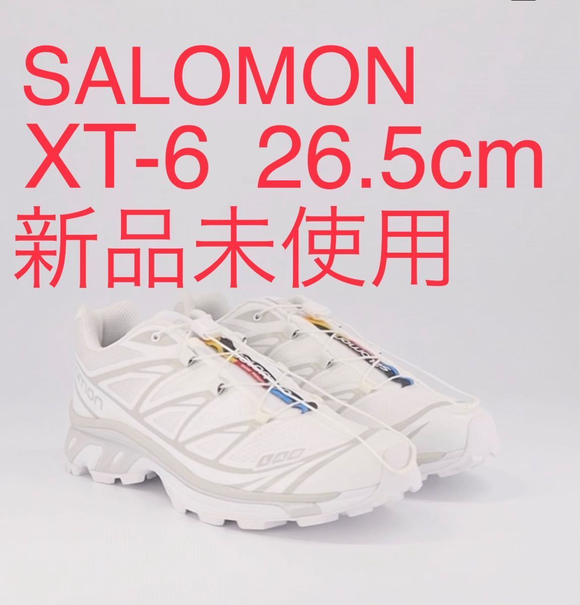 【破格値下げ】 未使用！SALOMON XT-6 サロンモン　ホワイト 26.5cm