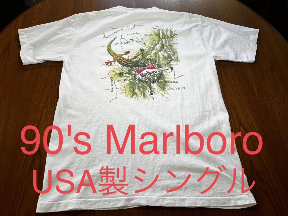 Marlboro リザード　Tシャツ　トカゲ　マルボロ　ヴィンテージ アメリカ製 MADE IN USA シングルステッチ_画像1