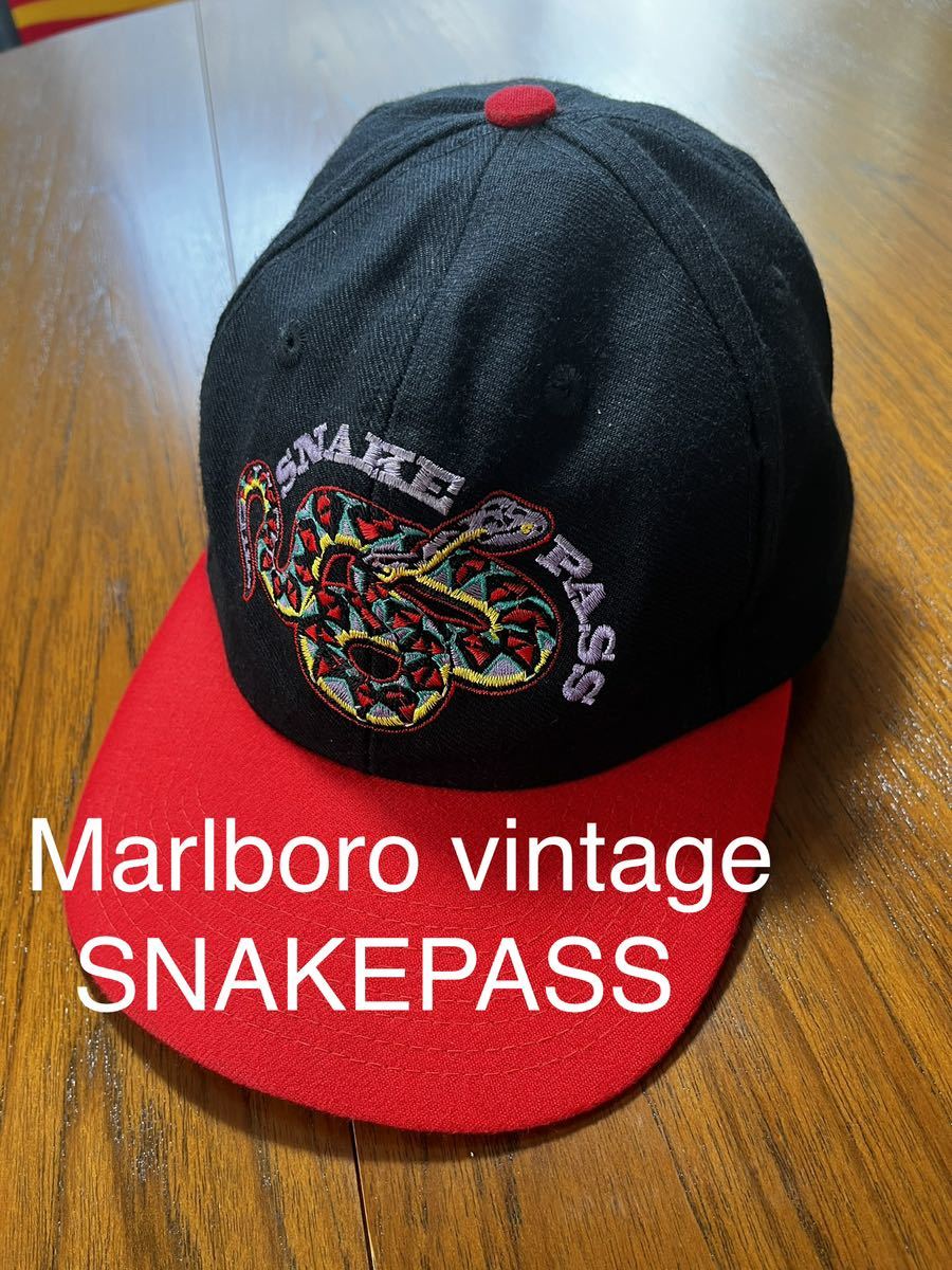 Marlboro SNAKEPASS CAP マルボロ　ヴィンテージ キャップ　スネークパス