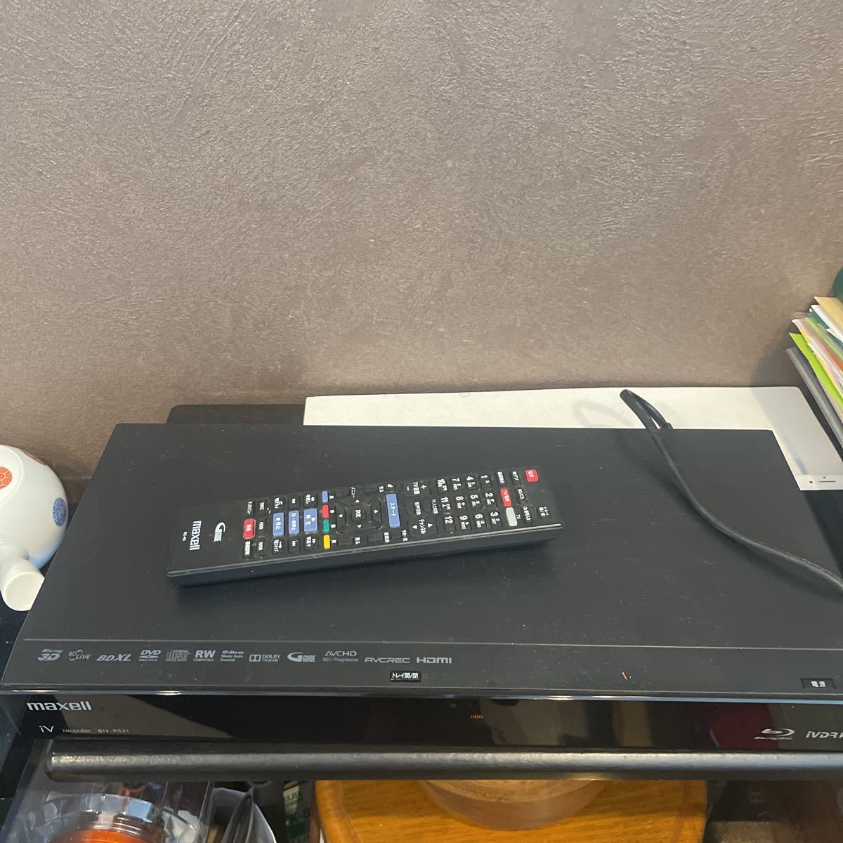 maxell iv&ブルーレイディスクレコーダー BIV-R521 C 2014年製 通電