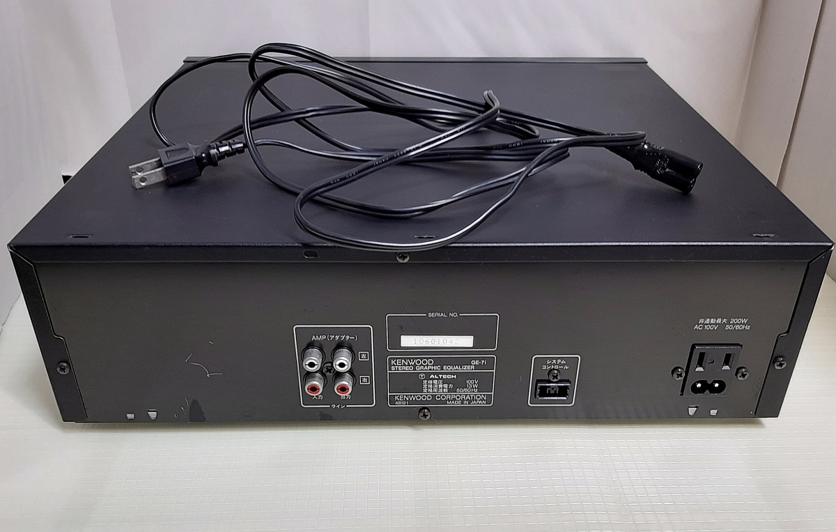 KENWOOD GE-7i グラフィックイコライザー(ROXY) item details KENWOOD GE-7i グラフィックイコライザー(ROXY) item details