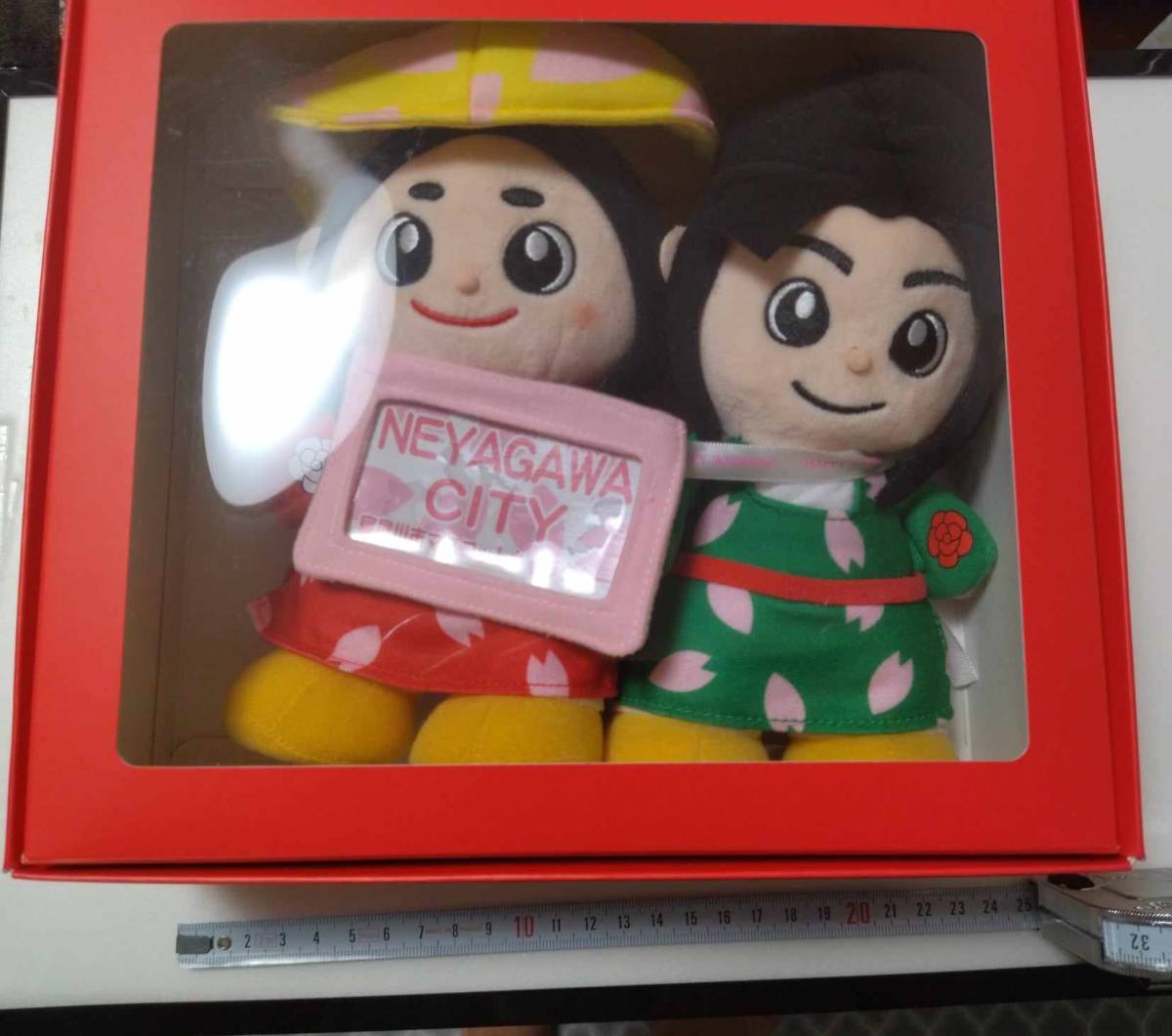 非売品 寝屋川 市 ゆるキャラ はちかづきちゃん ねや丸くん ぬいぐるみ 鉢かづき姫 NEYAGAWA Hachizuki hime mascot stuffed toy Doll